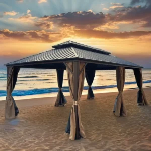 Aluminum Frame Pavilion Gazebo Outdoor Garden Canopy for Weddings and Parties