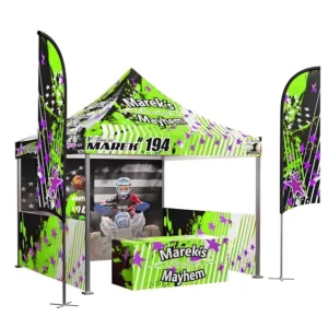 Aluminum Frame Trade Show Advertising Gazebo Tent 10×10 ft with Custom Logo Printing
