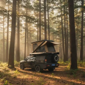Aluminum Hard-Shell Car Rooftop Camping Tent, Easy Setup, Waterproof