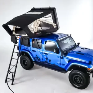 Aluminum Hard Shell Car Rooftop Tents with Led Strip Light Quick Setup Hardtop Roof Top Tent for 4×4 Camping