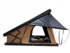 Aluminum Hard Shell Pop-Up Rooftop Tent, Waterproof, Four-Season, 4 Person, Portable, for Off-Road SUVs