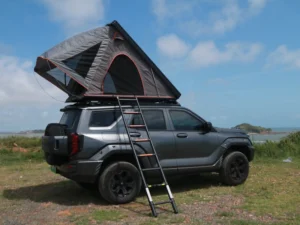 Aluminum Hard Shell Quick-Open Rooftop Tent for Car Roof Camping and Off-Road Use