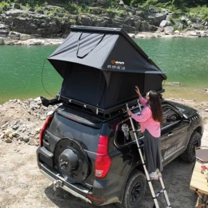 Aluminum Hard Shell Rooftop Camping Tent with Solar Panel