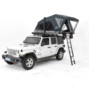 Aluminum Hard Shell Rooftop Tent Lightweight Folding Car Roof Tent for 2-3 People SUV 4×4 Camping