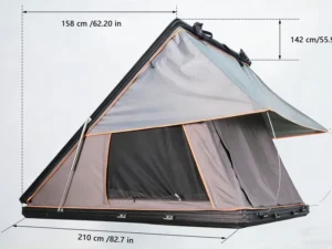 Aluminum Hard Shell Rooftop Tent Waterproof 4 Season Roof Tent for Overland Vehicles