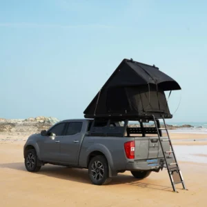 Aluminum Hard Shell Rooftop Tent Waterproof Triangle Wedge Car Roof Top Tent for 4×4 Off-road Camping 2-3 Person