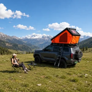 Aluminum Hard Shell Rooftop Tent for 3-4 Person Off-Road 4×4 Camping
