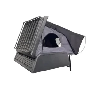 Aluminum Hard Shell Rooftop Tent for Pickup Truck Waterproof Four-Season Cotton Fabric Quick Setup