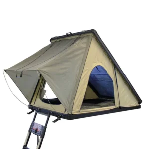 Aluminum Hardshell Roof Top Tent with LED Light Side Open and Foldable Oxford Fabric Durable Rooftop Tent Cover