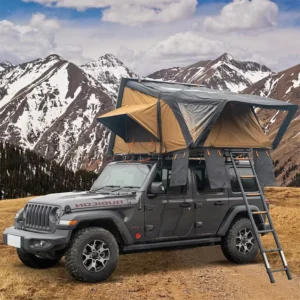 Aluminum Hardshell Rooftop Tent for SUV, 2-4 Person, Waterproof, Four-Season, Automatic Opening