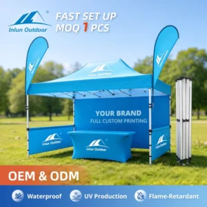 Aluminum Heavy Duty Pop up Tent 10x10ft Waterproof Canopy Outdoor for Events Folding Gazebo