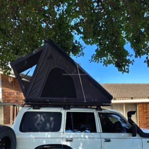 Aluminum Honeycomb Hard Shell Rooftop Tent with Hydraulic Lift Opening Four-Season One-Bedroom Design for SUV Pickup 4×4 Overland Camping