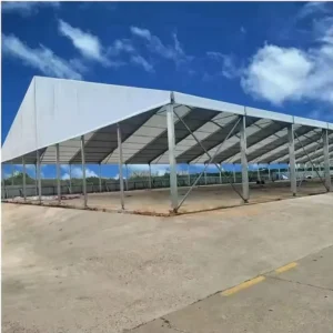 Aluminum Marquee Tent Windproof Strong Storage Tent PVC Wall Sandwich Wall Warehouse Tent for Storage
