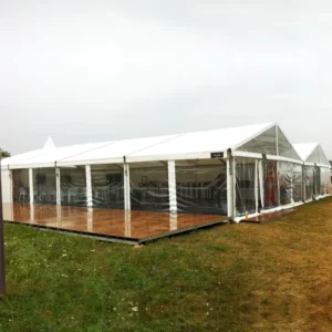 Aluminum Outdoor Clear Hotel Wedding Party Marquee Tent Manufacturer Transparent Waterproof PVC Church Event Floor Tent Canopy
