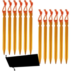 Aluminum Outdoor Screw Tent Pegs Nail Mallets for Camping