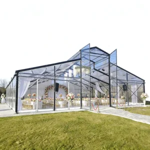 Aluminum Party Marquee Wedding Catering Tent Flexible Space Strong Structure Anti-Snow Wind Proof