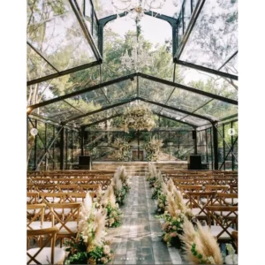 Aluminum Party Wedding Tents for 800 People Event Water Proof 20X20 Heavy Duty Black Tents for Events