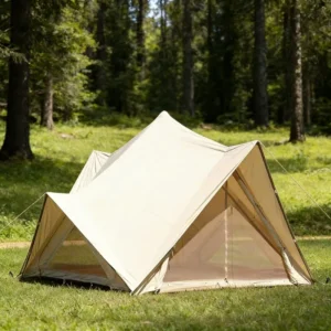 Aluminum Pyramid Treehouse Tent with Canvas Four-Season Glamping Tent