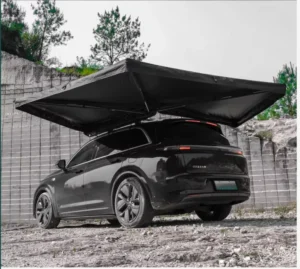 Aluminum Shell 270-Degree Double-Layer Triangle Rooftop Tent SUV Off-Road Vehicles Four-Season Use Two Bedrooms Easy Install