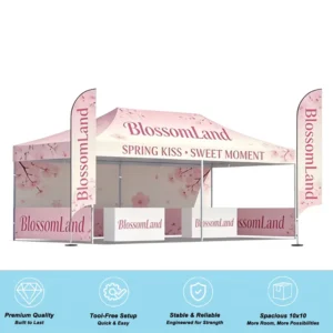 Aluminum Square Gazebo Trade Show Tent For Outdoor Weddings & Parties Waterproof Portable Eco Friendly Glamping