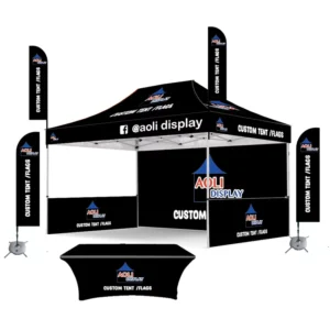 Aluminum Trade Show Tent Exhibition Event Canopy Pop-up Custom Printed Tents 10×15 Advertising Logo Outdoor Tent