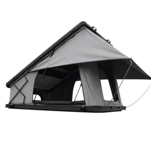 Aluminum Triangle Hard Shell Roof Top Tent 210x140cm 900D Oxford Waterproof Ring Light Ladder SUV 4×4 Camping