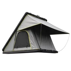 Aluminum Triangle Hard Shell Roof Top Tent 210x140cm 900D Oxford Waterproof USB Light Ladder SUV 4×4 Camping