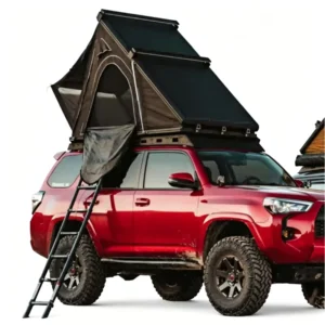 Aluminum Triangle Hard Shell Rooftop Tent 2.1M Waterproof Polycotton for Outdoor Camping