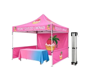 Aluminum Waterproof Food Custom Cannopy Folding Indoor outdoor 3X3M 10X10ft Color Trade Show Tent for Brand Identity