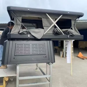 Aluminum Wedge Hard Shell Truck Bed Canopy Tent for Tundra 5.5ft Overland Camper
