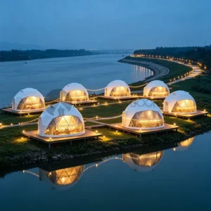 Anti UV Geodesic Dome Tent High Quality Flame Retardant Factory Price Dome House for Campsite Homestay