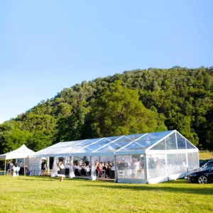 Anti UV Waterproof Aluminum Clear Span Tent Permanent Outdoor A Shape Marquee Tent For Event Rental Business