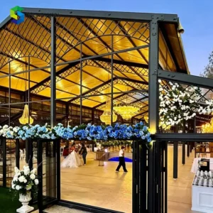 Atrium Aluminum Tent Waterproof Transparent Marquee for 300 People Events