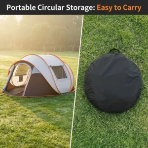 Automatic 3-4 Person Double-Layer Waterproof Quick-Open Family Camping Tent