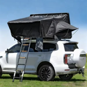 Automatic Aluminum Alloy Oxford Fabric SUV Roof Tent, Four-Season Waterproof, 2.3m Telescopic Ladder, 2-3