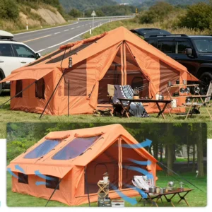 Automatic Assembly 4 Seasons 12㎡ 2 Room Camping Outdoor Beach Bar Inflate Air Tent for Events