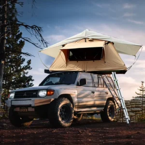 Automatic Compact Lightweight Double-Layer Soft Shell Rooftop Tent, Foldable 2-Person, for Sedan or SUV