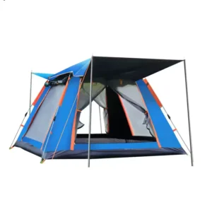 Automatic Double Layer Portable Large Space Backpacking Light Mesh Tents Folding Camping Family Party Tent