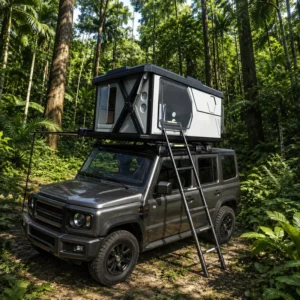 Automatic Electric ABS Roof Top Tent Waterproof Hard Shell Pop up Camping Tent for SUV 4WD Overland