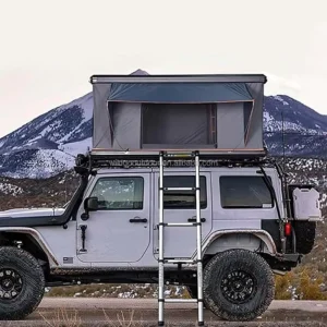 Automatic Hard-Shell Rooftop Tent Remote Control Aluminum Construction for Off-Road Car Camping