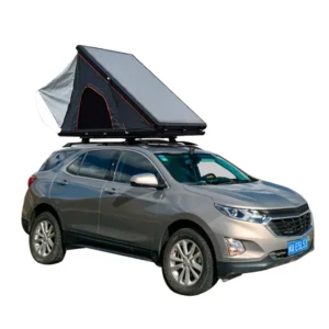 Automatic Hard Shell Triangle Roof Top Tent 1 2 Person Black Warrior Aluminum Alloy for SUV Jeep 4Runner