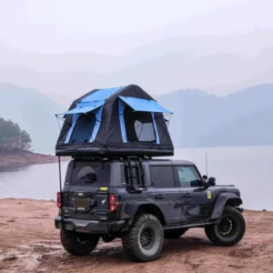 Automatic Hydraulic Pop-Up Hard Shell Aluminum Car Rooftop Tent, 2-3 Person, Waterproof Four-Season Camping