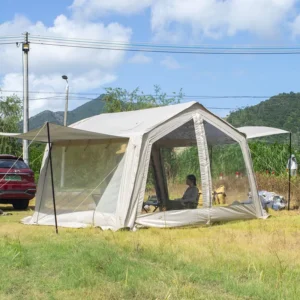 Automatic Inflatable Car Tailgate Camping Tent with Quick Opening Folding Design Rainproof UV Sunshade Canopy for 8+ People