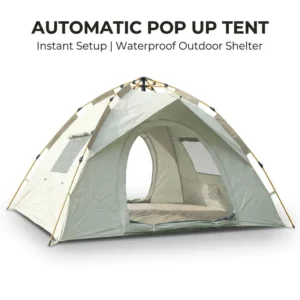 Automatic Instant Pop-Up Camping Tent Waterproof 210D Oxford Fabric Foldable Portable Outdoor Beach Family Shelter