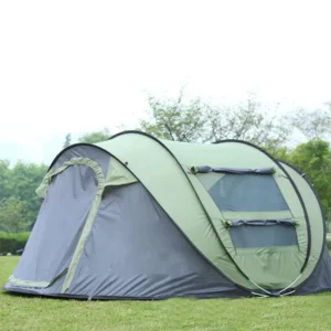 Automatic Instant Pop-up Cabana Tent for 2 People, 2 Doors, Water-Resistant, UV Protection, Beach Camping