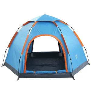 Automatic Outdoor Camping Tent Family Hiking Folding Pop up 3-4 Person One Bedroom Double Layer Eco-Friendly