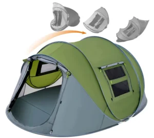Automatic Pop Up Camping Tent Waterproof Family Shelter 2 Door Outdoor Hiking Beach Tent