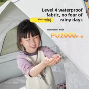 Automatic Pop Up Four Seasons Camping Tent Outdoor Backpacking Portable Thickened Spacious UV Protection Rainproof Canopy