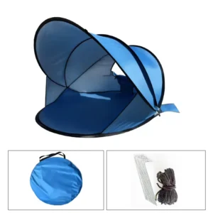 Automatic Pop-Up Tent, 1-Second Quick Open, Extra Large, Breathable, Sunshade Park Camping Shelter, 2-3 People