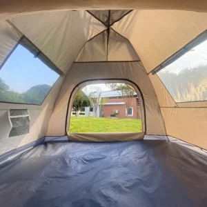 Automatic Pop-Up Tent for 3-4 People, Waterproof Double-Layer Portable Instant-Setup Camping Tent for Hiking and Family Use